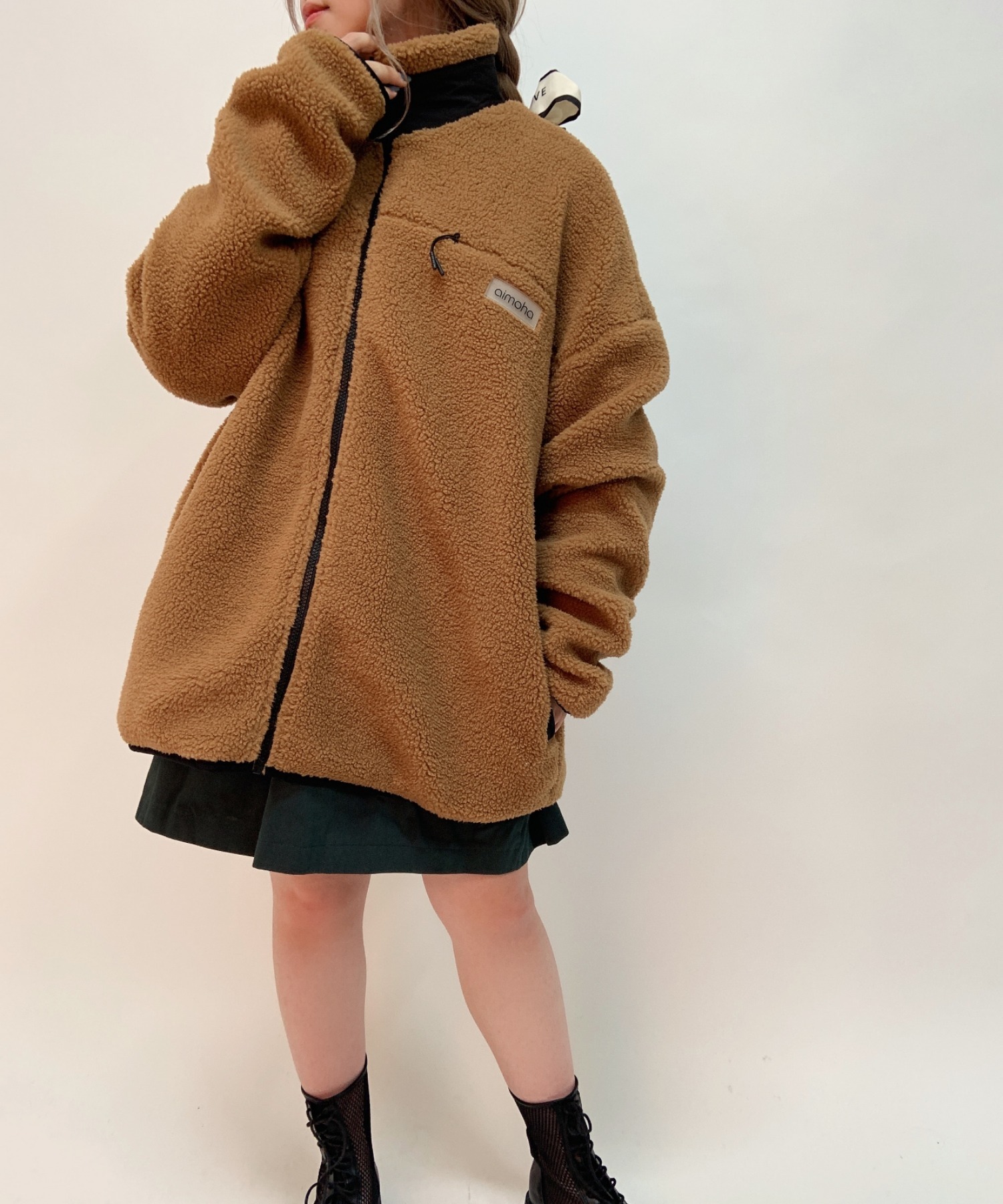 人気商品超目玉 目玉商品 aimoha 『アイモハ』ボアジャンパー ビック