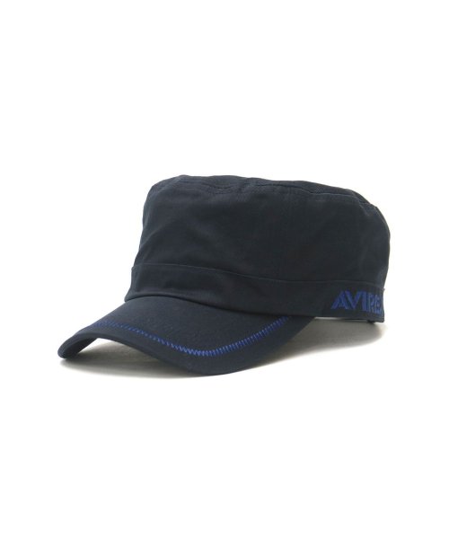 AVIREX(AVIREX)/アヴィレックス AVIREX STANDARD WORK CAP 帽子 ワークキャップ アジャスター付き AVIREX HEAD WEAR 14916800/ネイビー