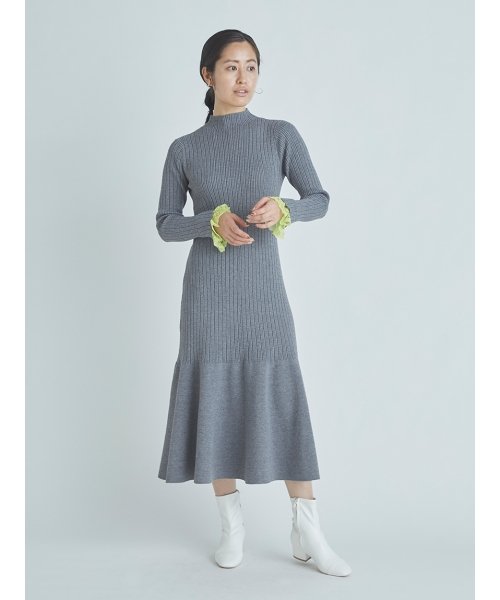 クロチェレースリブニットワンピース レディースファッション 阪急百貨店公式通販 Hankyu Fashion