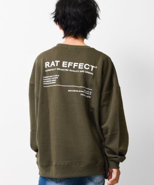 RAT EFFECT/裏起毛バックロゴトレーナー/504424568