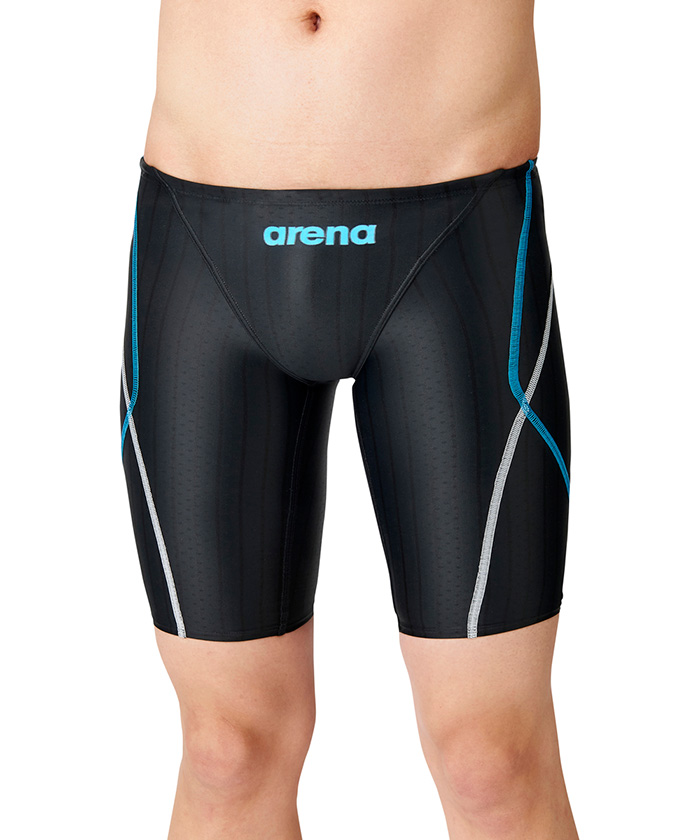 arena(ings) 【競泳水着】アクアレーシング ジュニアハーフスパッツ｜公式大会可 【返品不可商品 ブラック系2 R140