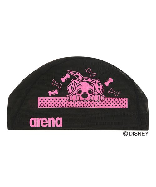 arena (アリーナ)/【ディズニー】『101匹わんちゃん』メッシュキャップ/ブラック