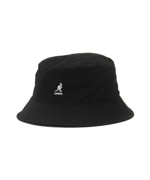 KANGOL(KANGOL)/カンゴール バケットハット KANGOL Washed Bucket 帽子 バケット バケハ ロゴ アウトドア キャンプ フェス 旅行 100－169215/ブラック