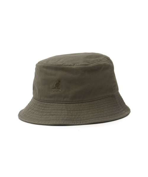 KANGOL(KANGOL)/カンゴール バケットハット KANGOL Washed Bucket 帽子 バケット バケハ ロゴ アウトドア キャンプ フェス 旅行 100－169215/モスグリーン