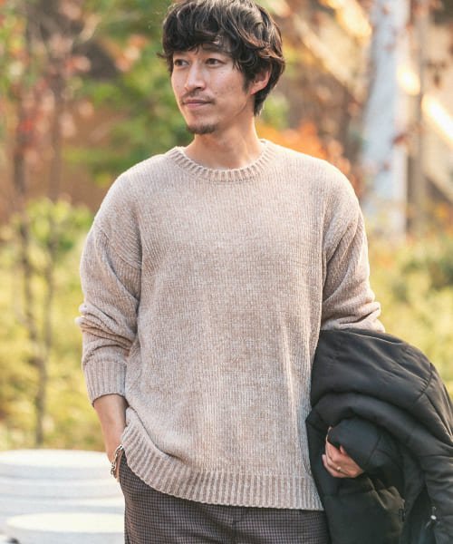 セール モールクルーネックニット アイテムズアーバンリサーチ メンズ Items Urbanresearch Magaseek