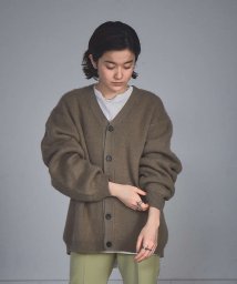 NOMINE(ノミネ)/モヘアライク シャギーオーバーサイズ カーディガン レディース/モカ