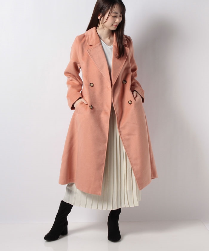 ミーア チェスターコート ロングコート セール】【MIIA/ミーア