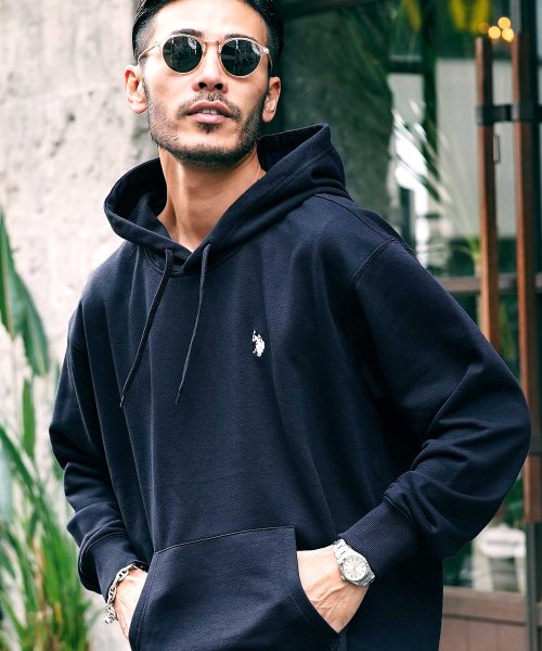 セール ジギーズショップ Jiggys Shop U S Polo Assn ブランド別注裏毛プルオーバーパーカー ブランド フーディ スウェット プルパーカー メンズ ビッグシルエット オーバーサイズ Magaseek