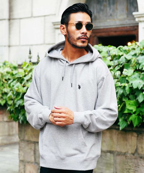 セール ジギーズショップ Jiggys Shop U S Polo Assn ブランド別注裏毛プルオーバーパーカー ブランド フーディ スウェット プルパーカー メンズ ビッグシルエット オーバーサイズ Magaseek