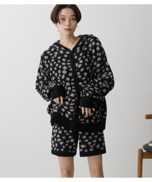 AZUL by moussy(アズールバイマウジー)/THE HOME LEOPERD HOODIE SET/柄BLK5