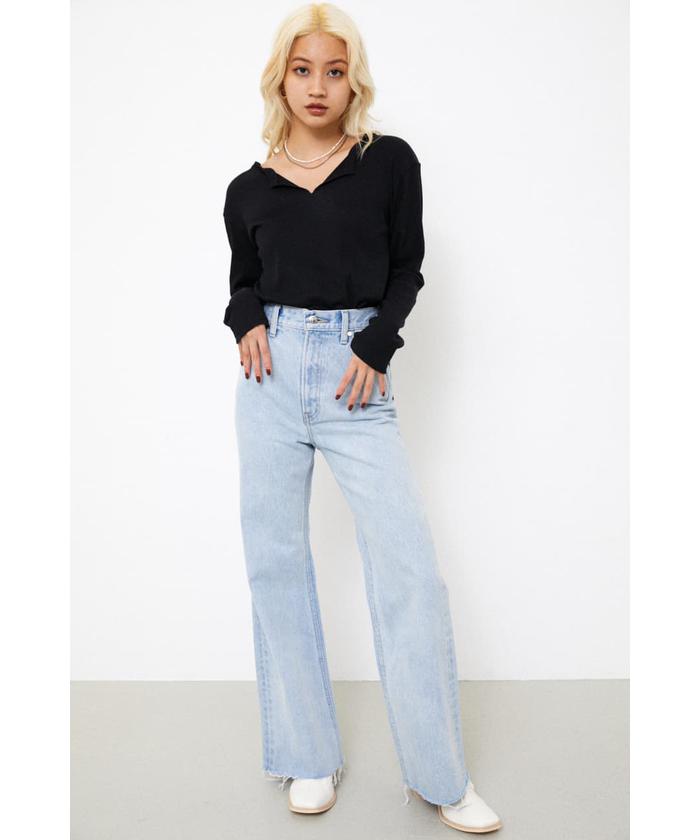 FLOR LOOSE FLARE DENIM