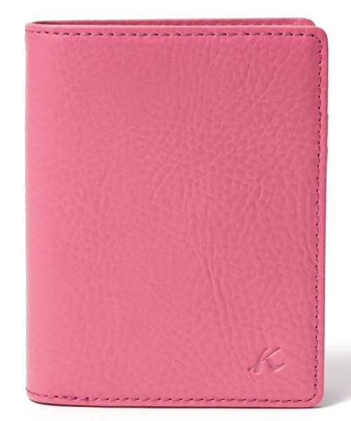 KitamuraK2(キタムラK2)/牛革二つ折り財布 D－25/ピンク