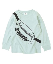 devirock(デビロック)/デビラボ ベビー袖リブ長袖Tシャツ/サックス