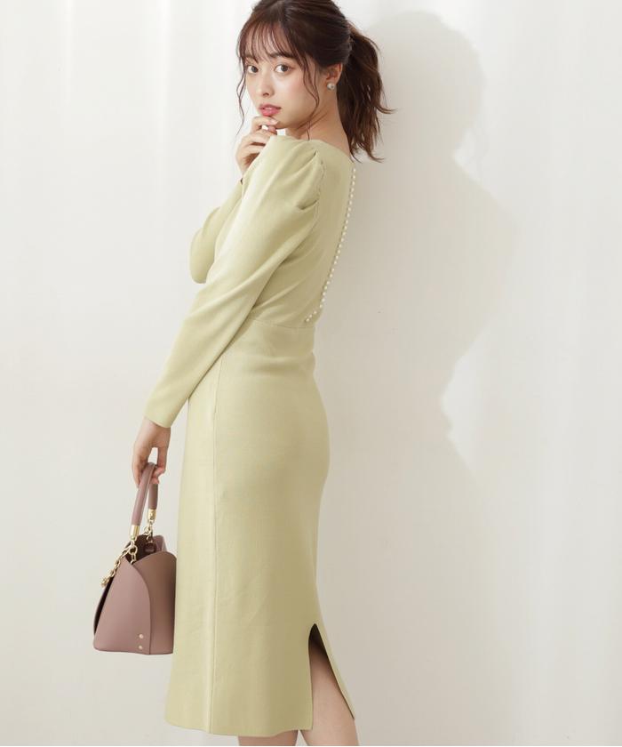 ナローバックパールワンピース プロポーション ボディドレッシング Proportion Body Dressing Magaseek