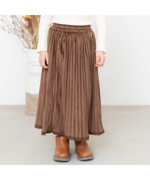裾レースデザインプリーツロングスカート アーバンチェリー Urban Cherry Magaseek