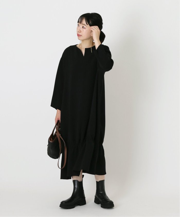 経典ブランド 予約 ロウフリルスリーブワンピース ワンピース ドレス My Velan Com