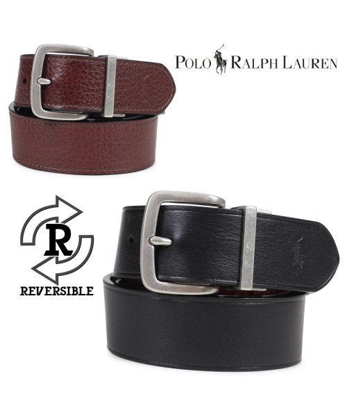 ポロ ラルフローレン Polo Ralph Lauren ベルト メンズ 本革 レザーベルト リバーシブル カジュアル ビジネス ブラック ブラウン 4057 ラルフローレン Ralphlauren Magaseek
