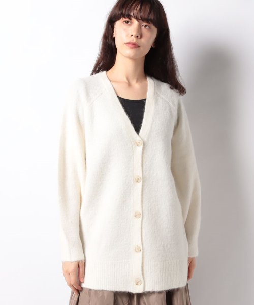 MICA&DEAL(マイカアンドディール)/alpaca knit cardigan/OFF WHITE