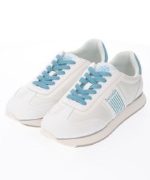 INTER-CHAUSSURES　IMPORT(インターショシュール　インポート)/【BUSSOLA】サイドラインスニーカー/ライトブルーコンビ