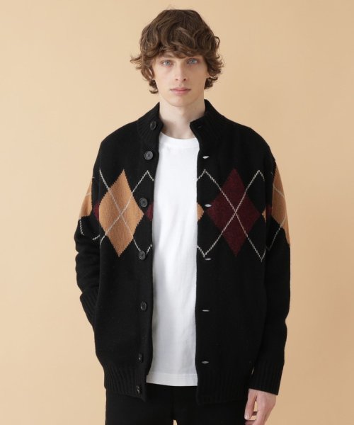 Web限定 アーガイルハイネックカーディガン Hankyu Men S 阪急メンズ