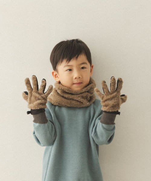 URBAN RESEARCH DOORS（Kids）(アーバンリサーチドアーズ（キッズ）)/シャギーフリース手袋(KIDS)/グレージュ