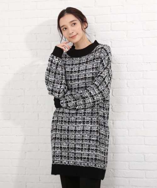 セール カラーミックスチュニックニットワンピース シューラルー Shoo La Rue Magaseek