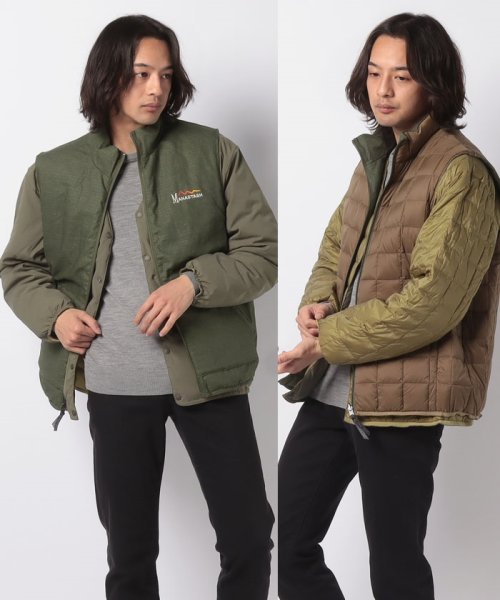 go slow caravan MENS SELECT BRAND(ゴースローキャラバンメンズセレクトブランド)/MANASTASHxTAION 12WAY DOWN JKT/オリーブ