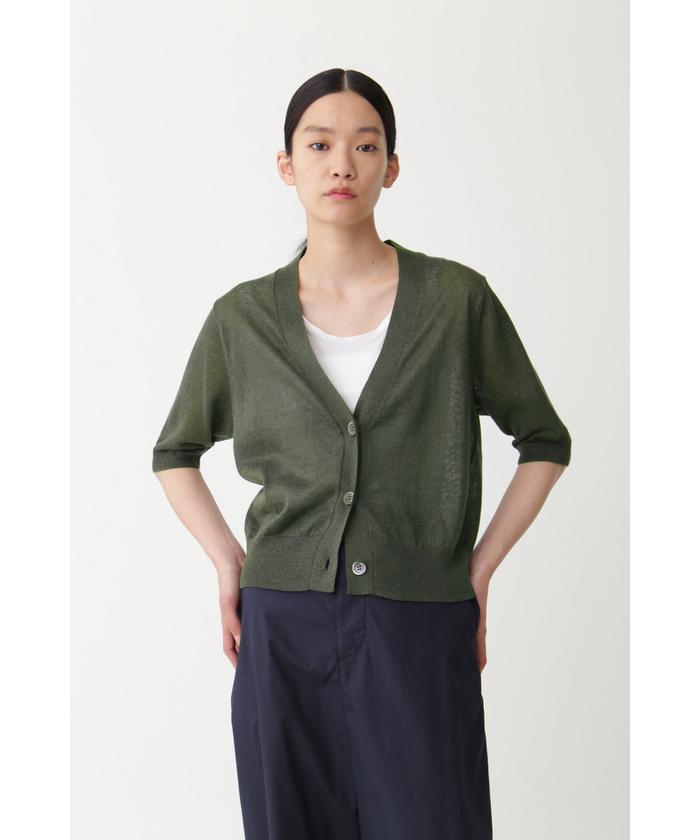 マーガレットハウエル リネンカーディガン FINE LINEN カーディガン