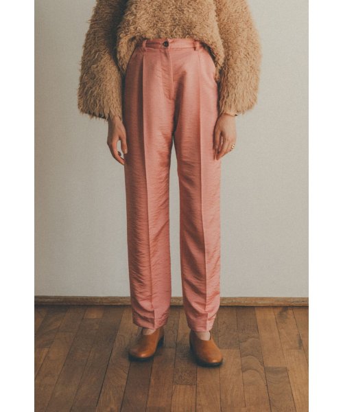 CLANE(クラネ)/GROSS COLOR TAPERED PANTS/PINK
