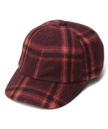 B.C STOCK　OUTLET(ベーセーストックアウトレット)/ダブルトーンチェックCAP/レッド