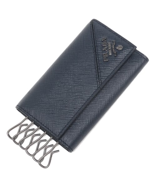 セール プラダ キーケース サフィアーノ ネイビー メンズ Prada 2pg222 Qme F0216 プラダ Prada Magaseek