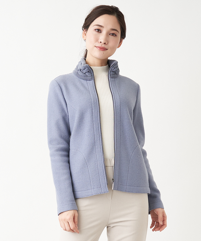 25%OFF】 美品 アルパカ使用 Leilian レリアン ダブルスニット