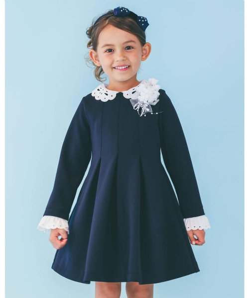 ベベ(BeBe) |フォーマル 3WAY 付け襟 Aライン ワンピース (110~130cm  