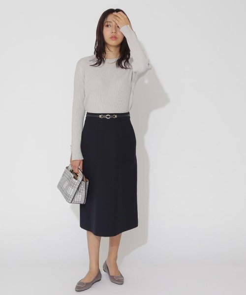 セール 洗える ベイカーポケットaラインスカート ナチュラルビューティーベーシック Natural Beauty Basic Magaseek