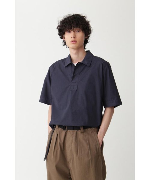 MHL.(エムエイチエル)/COMPACT COTTON POPLIN/DARKNAVY1