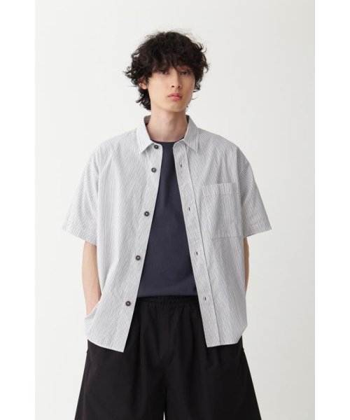 MHL.(エムエイチエル)/COTTON LINEN STRIPE/WHITE