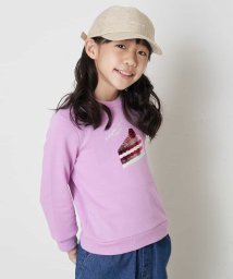 a.v.v(KID'S)(アー・ヴェ・ヴェキッズ)/[140－150]【大好評につき新色登場！】トゥインクルスパンコールトレーナー/ピンク