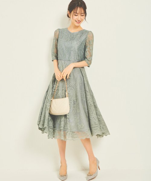 パネルレースロングドレス レッセ パッセ Laisse Passe Magaseek