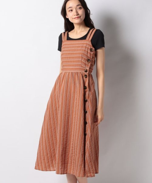 セール Supreme La La シュープリームララ サイドボタンサンドレス Offprice Ec Offprice Ec Magaseek