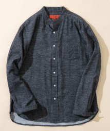 URBAN RESEARCH ROSSO(URBAN　RESEARCH　ROSSO（MEN）)/『XLサイズ』ソフトフランネルバンドカラーシャツ/BLACK