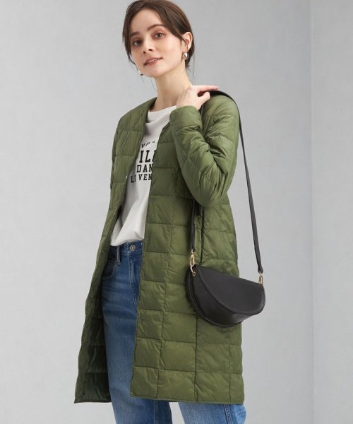 Web限定 Taion タイオン Vネック ロング インナー ダウン ジャケット グリーンレーベルリラクシング Green Label Relaxing Magaseek
