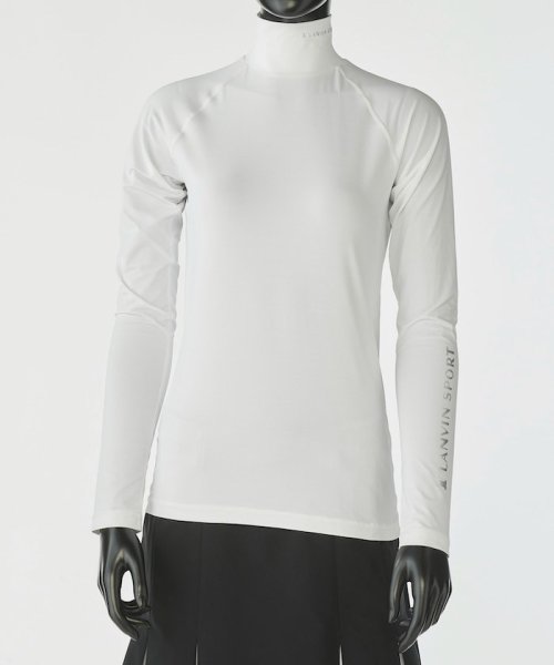 LANVIN SPORT(ランバン スポール)/長袖ハイネックアンダーシャツ【ECO/サンスクリーン/吸水速乾】/ホワイト