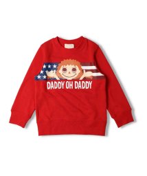 DaddyOhDaddy(ダディオダディ)/【子供服】 Daddy Oh Daddy (ダディオダディ) 日本製ダディコミニ裏毛トレーナー 80cm～140cm V16605/レッド