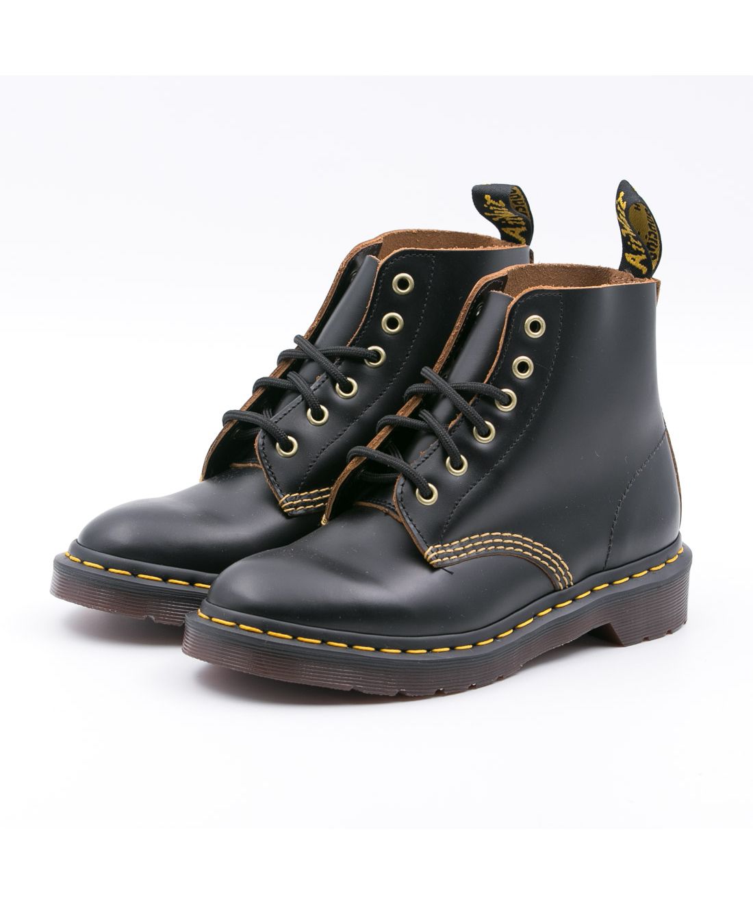 ドクターマーチン 101 ARCHIVE LACE UP LEATHER BOOTS BLACK VINTAGE ...