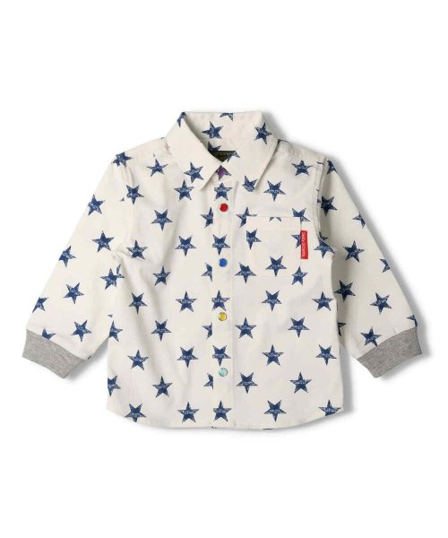 セール】【子供服】 Daddy Oh Daddy (ダディオダディ) 星・アウトドア柄長袖シャツ 90cm~150cm V16520(504449124) ダディオダディ(DaddyOhDaddy) MAGASEEK Daddy Oh Daddy 星柄シャツ