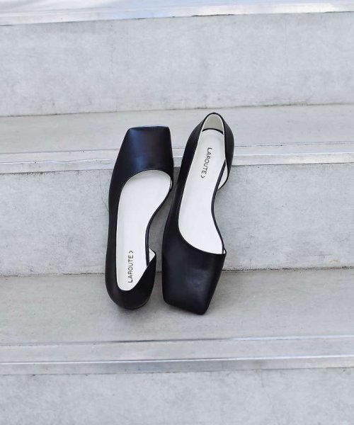 Web限定 スクエアトゥサイドセパレートパンプス レディースファッション 阪急百貨店公式通販 Hankyu Fashion