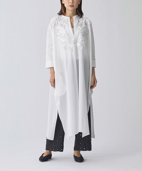 コットン刺繍カフタンワンピース ハウス オブ ロータス House Of Lotus Magaseek