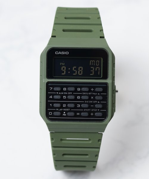 ar/mg(エーアールエムジー)/【60】【1602005051】【CASIO（カシオ）】カリキュレーター　海外モデル/カーキ