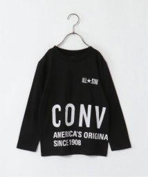 ikka kids(イッカ　キッズ)/【WEB限定】【キッズ】CONVERSE コンバース 前後プリントロンT（130〜160cm）/ブラック