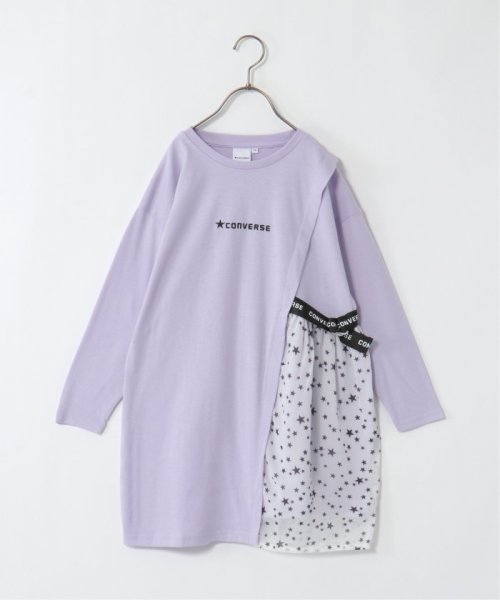 キッズ Converse コンバース 異素材切り替えワンピース 130 160cm イッカ キッズ Ikka Kids Magaseek